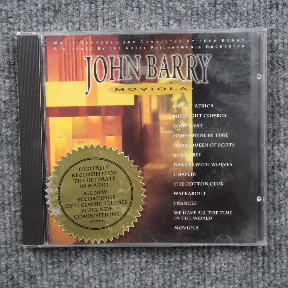 John Barry CD Moviola 1992 Epic‎ Soundtrack Royal Philharmonic Orchestra Themes